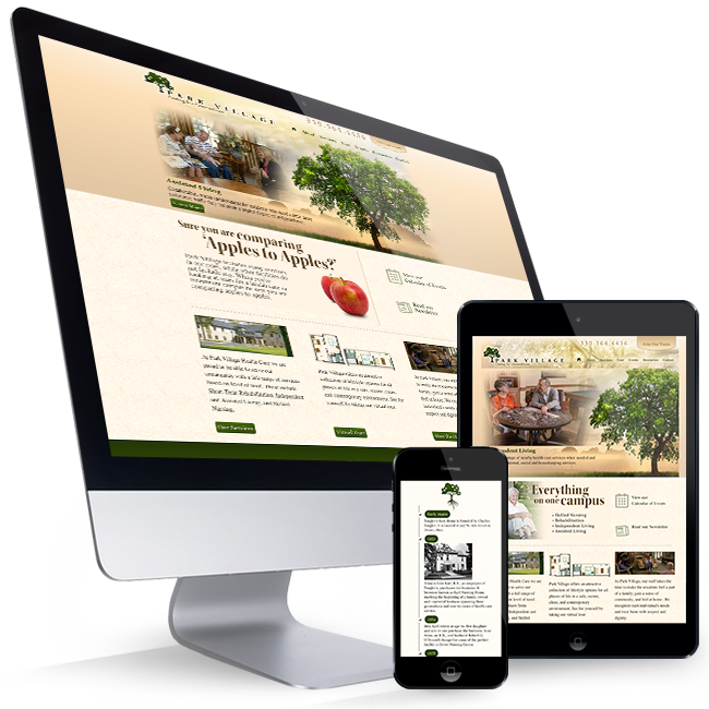 Park Village Website - Online Advertising (650x650), Png Download