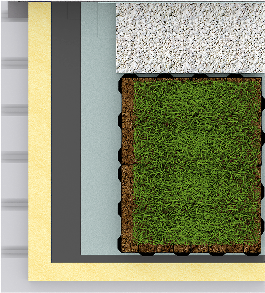 Green Roof Canopia Jardibac Insulation Multi Use Solid - House (1000x1000), Png Download
