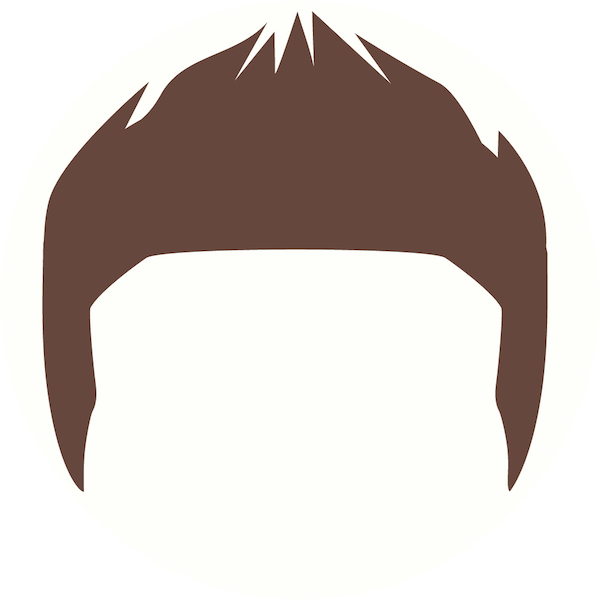Men's Haircut - Bat (600x600), Png Download