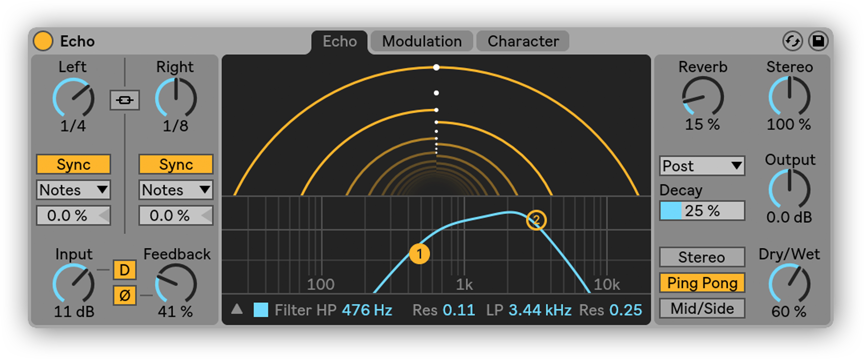 It's A Fancy New Delay Effect Which Combines The Classic - Ableton Live 10 Effects (1779x767), Png Download