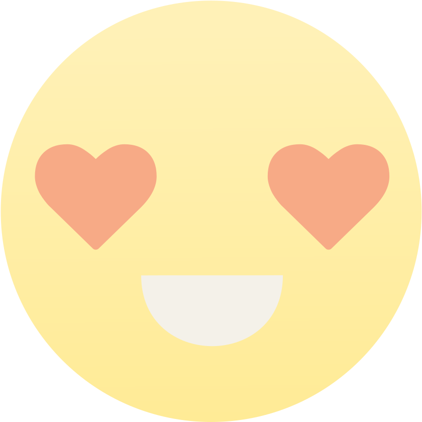 Antu Face In Love - Smiley (1024x1024), Png Download