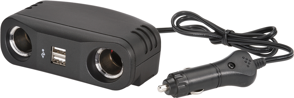 Cigarette Lighter Plug With Extended Lead Accessory - Webcam (1000x1000), Png Download