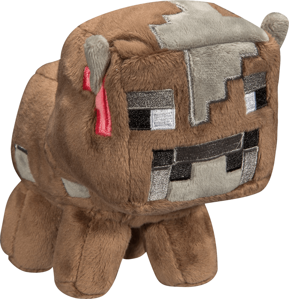 5'' Baby Cow Plush - Minecraft Cow Plush (950x984), Png Download