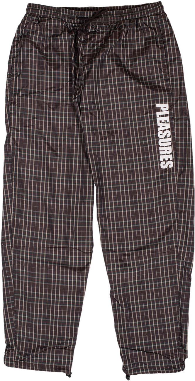Men - Pleasures Plaid Athletic Wind Pant (1500x1500), Png Download