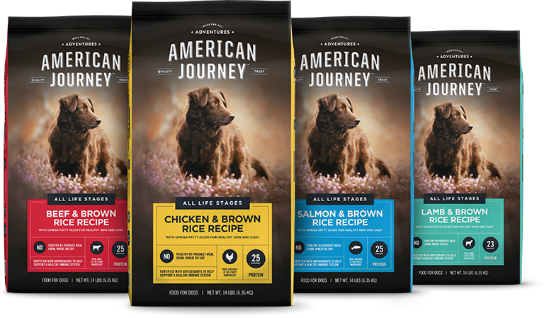 About American Journey Brown Rice Dog Food - American Pet Food (768x449), Png Download