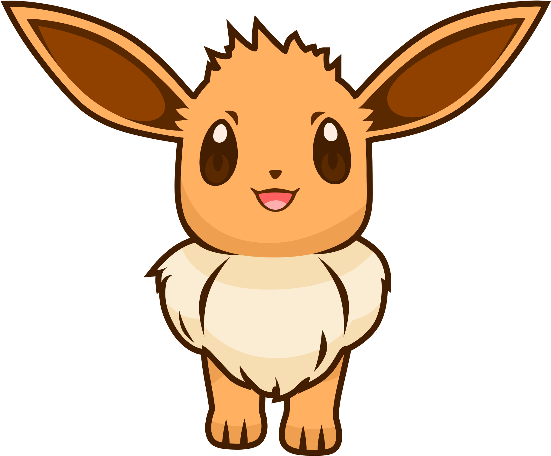 Art[original Artwork] Eevee Art I Made The Other Day - Cartoon (2000x2000), Png Download