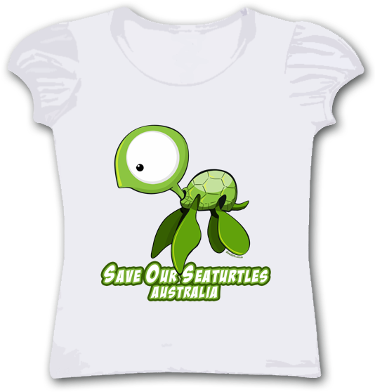 Girls 'cute' Turtle Shirt - Sublimation T Shirts Diving (536x615), Png Download