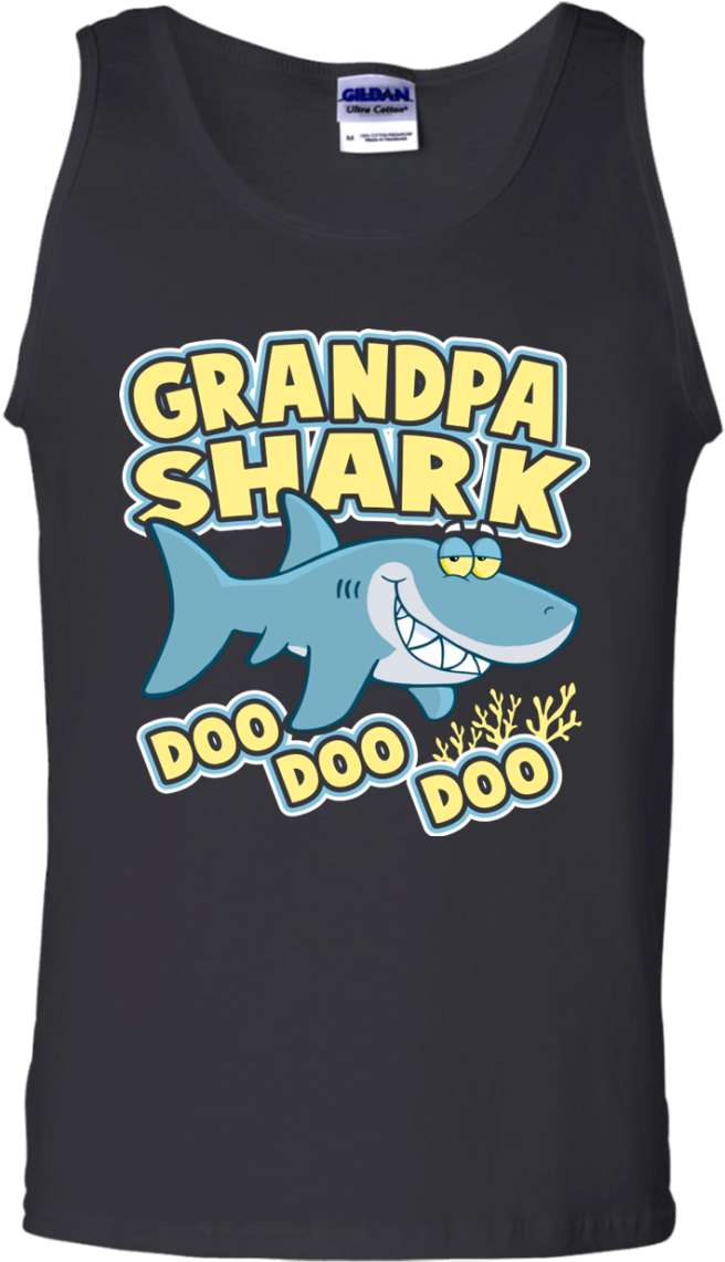 Grandpa Shark Tank Top - Active Tank (1155x1155), Png Download