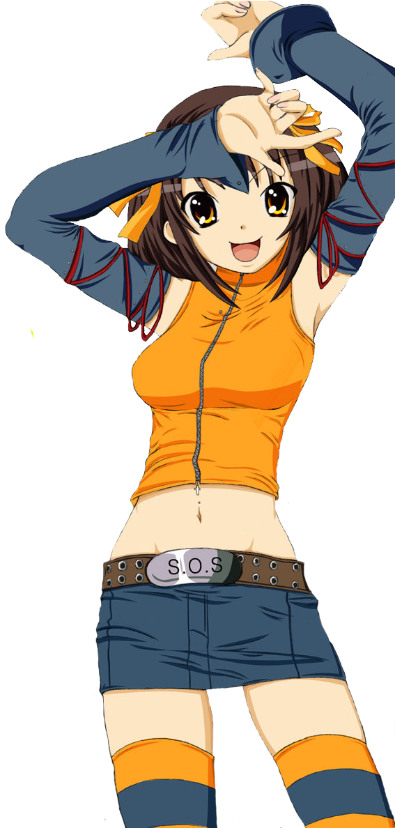 Скрап-набор Меланхолия Харухи Судзуми/suzumiya Haruhi - Suzumiya Haruhi (700x1187), Png Download