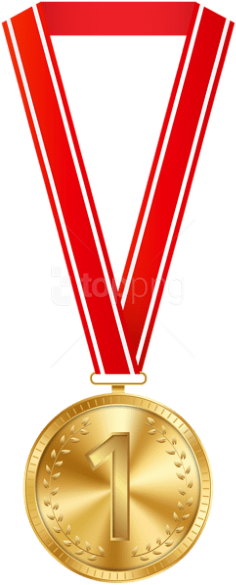 Free Png Download Golden Medal Clipart Png Photo Png - Gold Medal Clipart (480x1181), Png Download