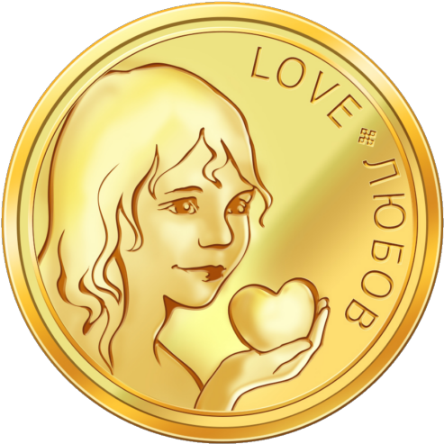 Silver Medal "talisman Love" Front - Love (720x576), Png Download