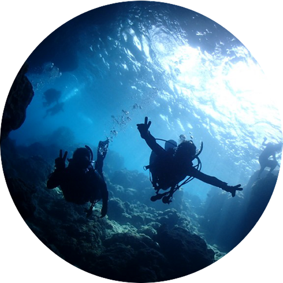 【okinawa Diving】okinawa Blue Cave Diving Okinawa Snorkeling (576x576), Png Download