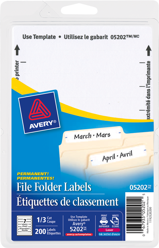 Download Product Image Avery File Folder Labels Full Size PNG Image PNGkit