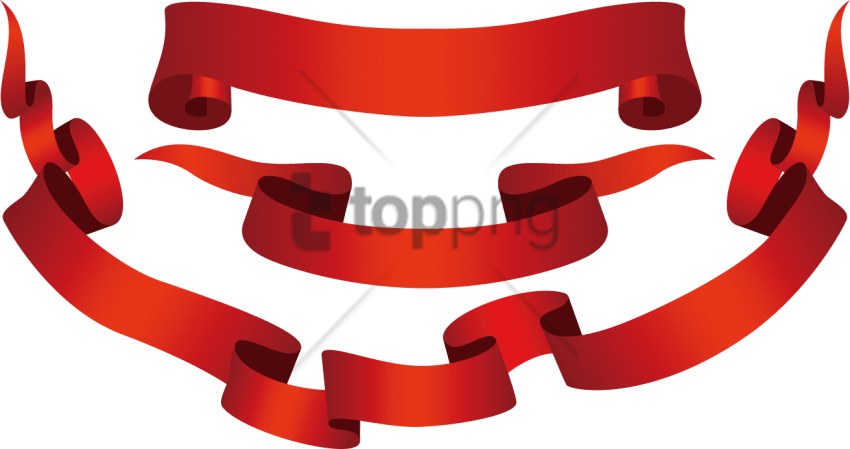 Free Png Download Red Ribbon Png Images Background - Blue Red Ribbon Png (850x449), Png Download