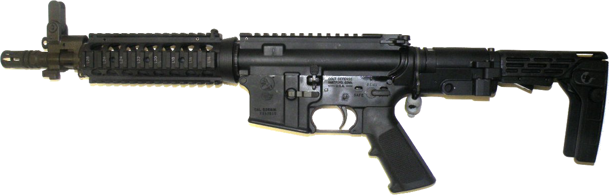Png - Gun - 300 Blackout Pistol Sba3 (1213x388), Png Download