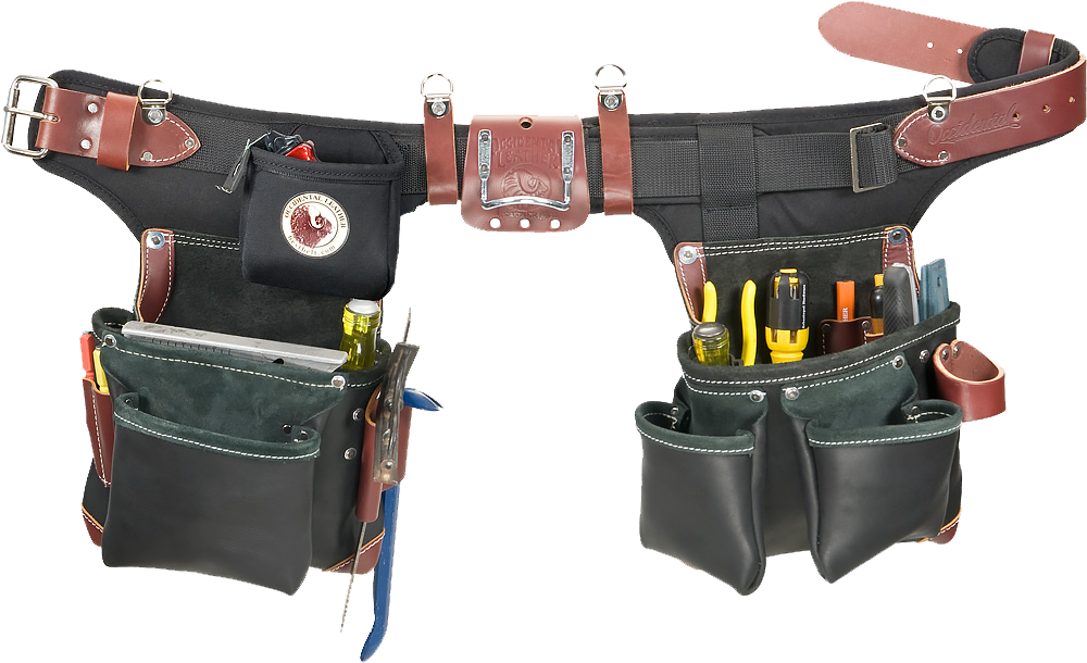 Occidental Leather B9588 Black Adjust To Fit Green - Occidental Tool Belt Black (1000x610), Png Download