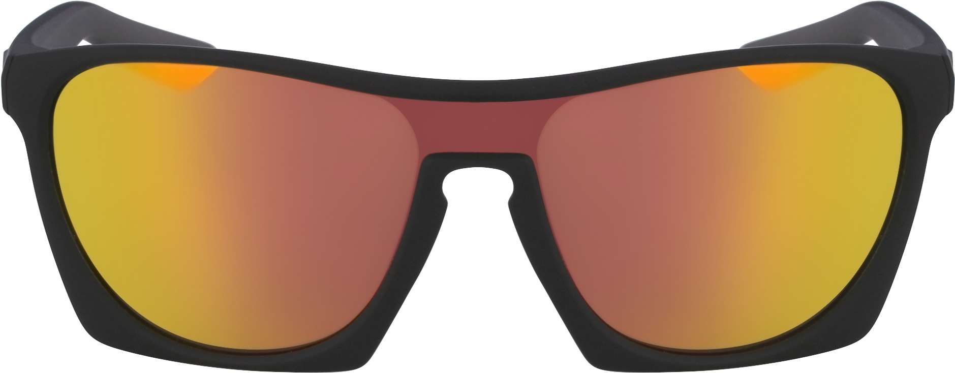 Matte Black With Orange Ionized Lens - Plastic (2500x1400), Png Download