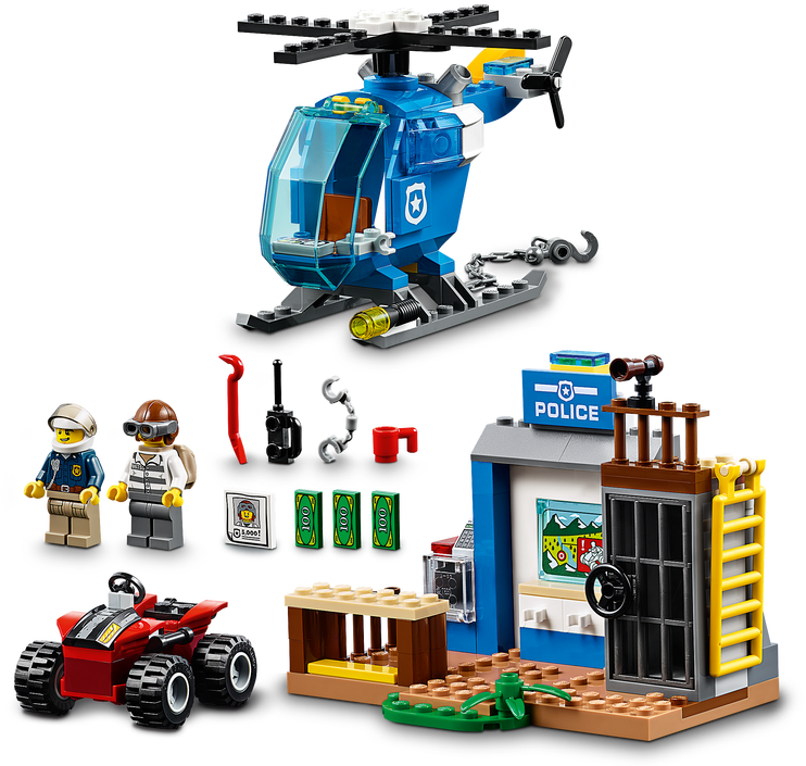 Lego Juniors - Lego Juniors Mountain Police Chase (1280x720), Png Download
