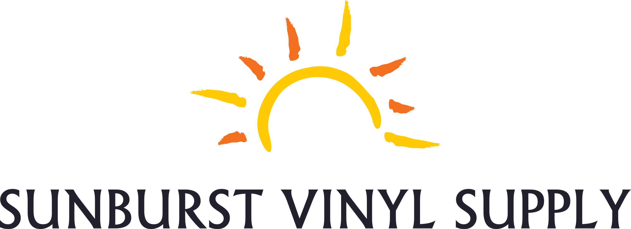 Sunburst Vinyl - Illustration (2623x952), Png Download