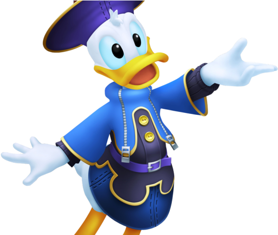 Kingdom Hearts Clipart Donald Duck - Donald Kingdom Hearts Artwork (640x480), Png Download