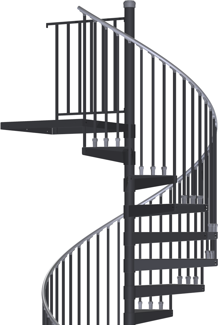 Indoor Stair Kits - Stairs (742x1101), Png Download