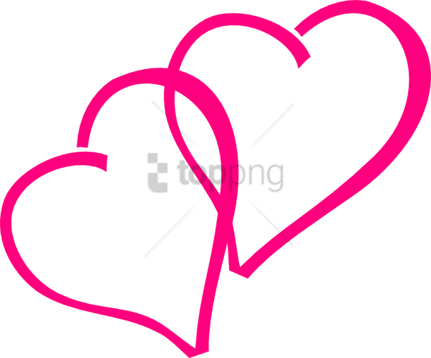 Free Png Download Pink Hearts Png Images Background - Pink Hearts Clip Art (850x706), Png Download