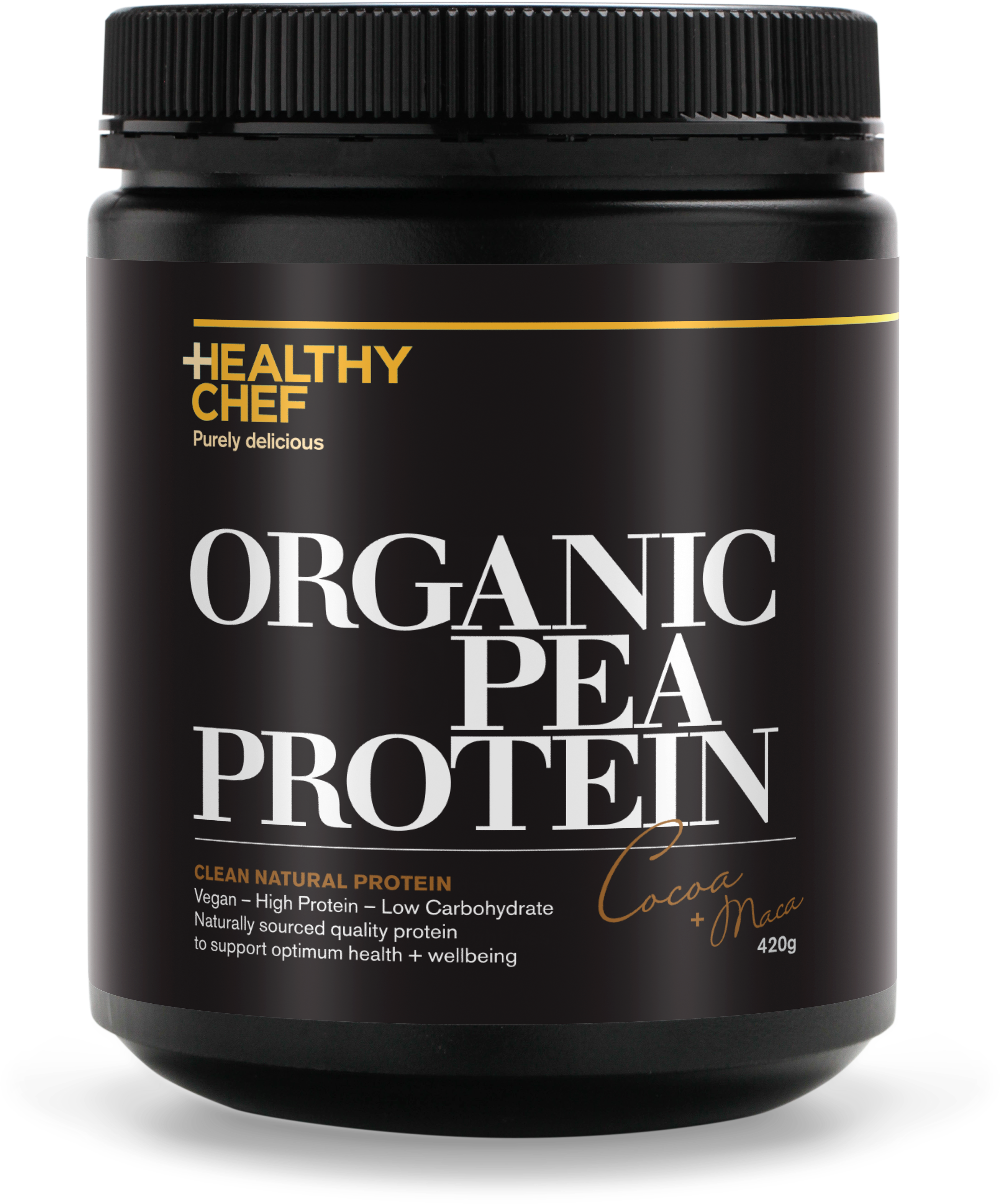 420g Bottleskin 003 Organicpea Cocoamaca Front V=1538718151 - Bodybuilding Supplement (3686x3686), Png Download