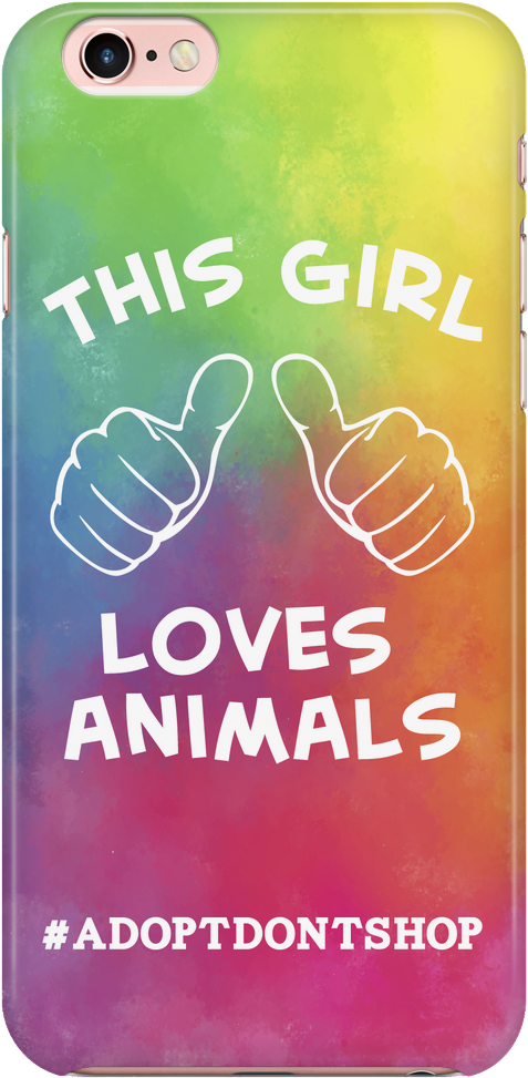 Iphone 7/7s For The Love Of Animals Phone Case With - Mobile Phone Case (1024x1024), Png Download