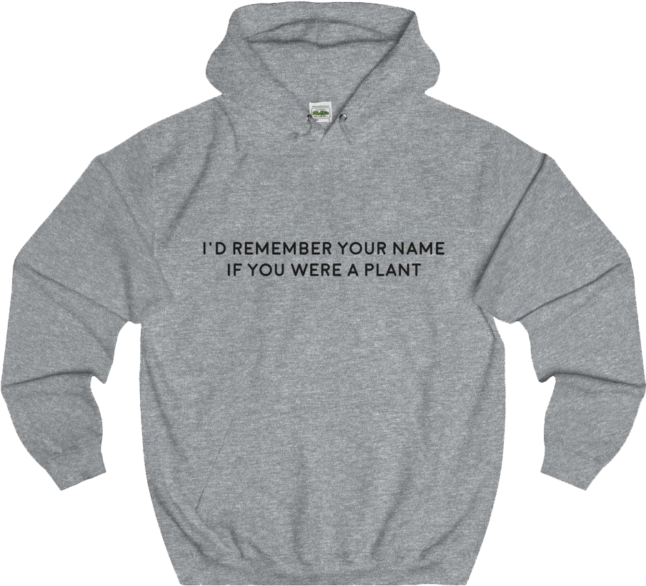 I'd Remember Unisex College Hoodie - Sweatshirt (1024x1024), Png Download