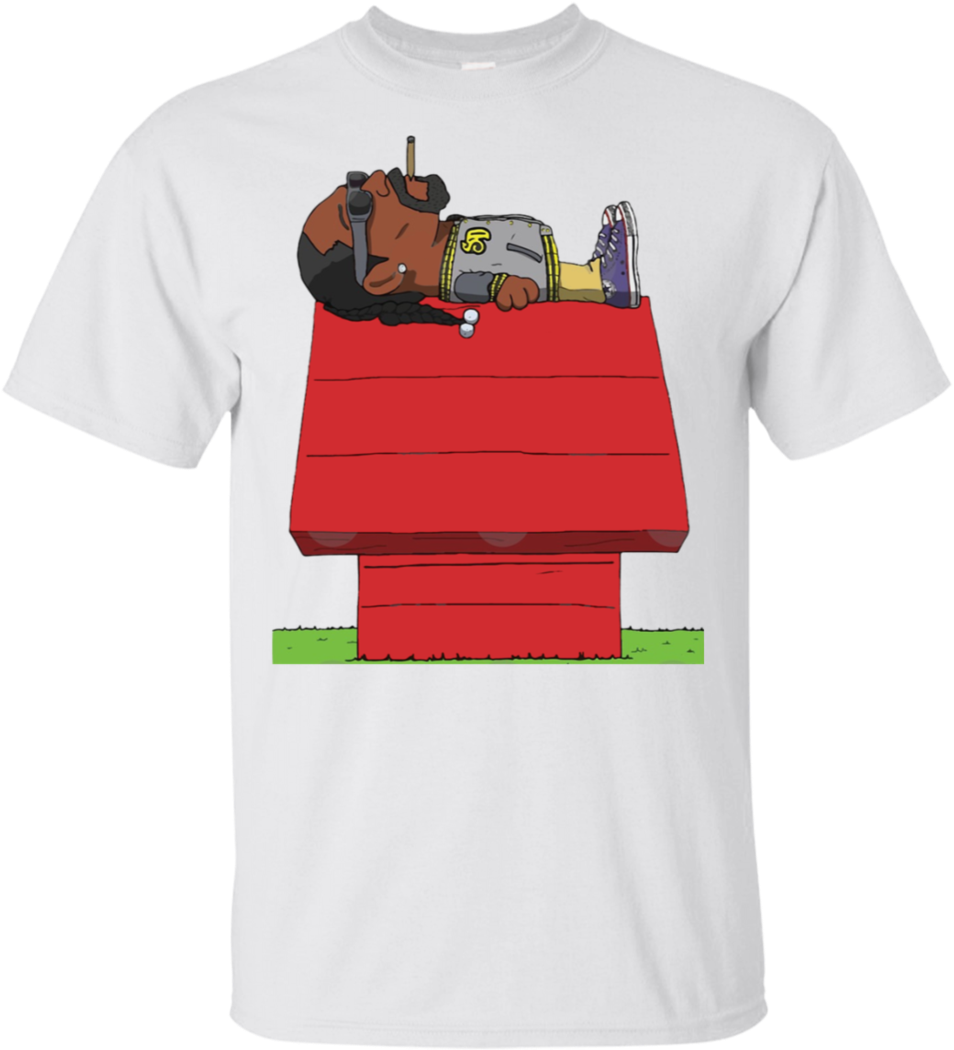 Peanuts Snoopy Parody Smoking On Rooftop Funny Shirt - Snoopy (1060x1060), Png Download