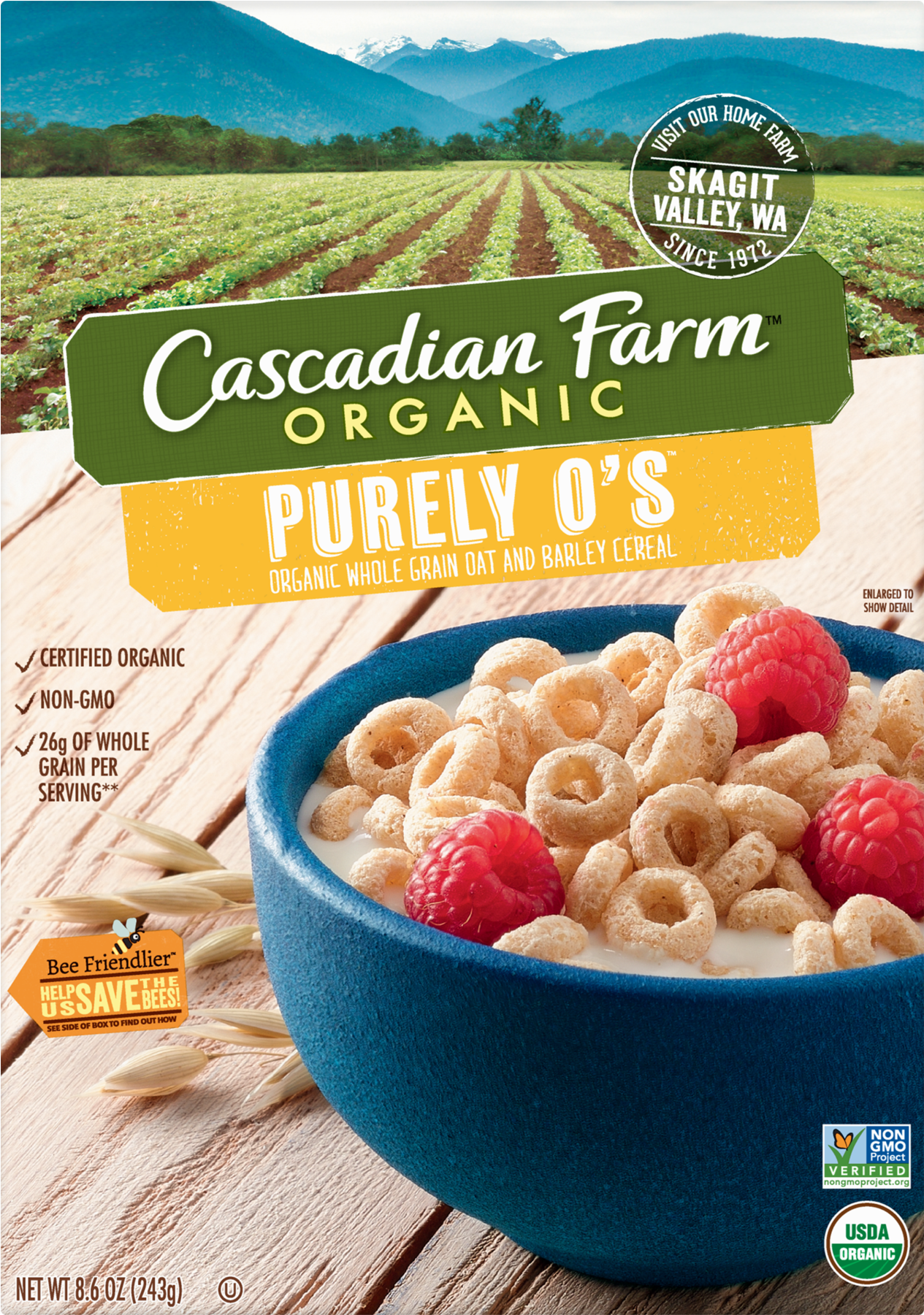 Cascadian Farm Organic Purely O's Cereal, - Cascadian Farms O's (1800x1800), Png Download