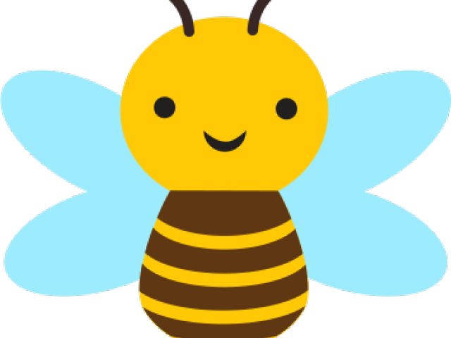 Cute Bee Art (640x480), Png Download