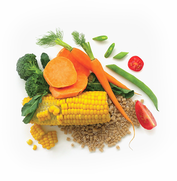 Organic Spring Vegetable Macaroni - Corn Kernels (601x615), Png Download