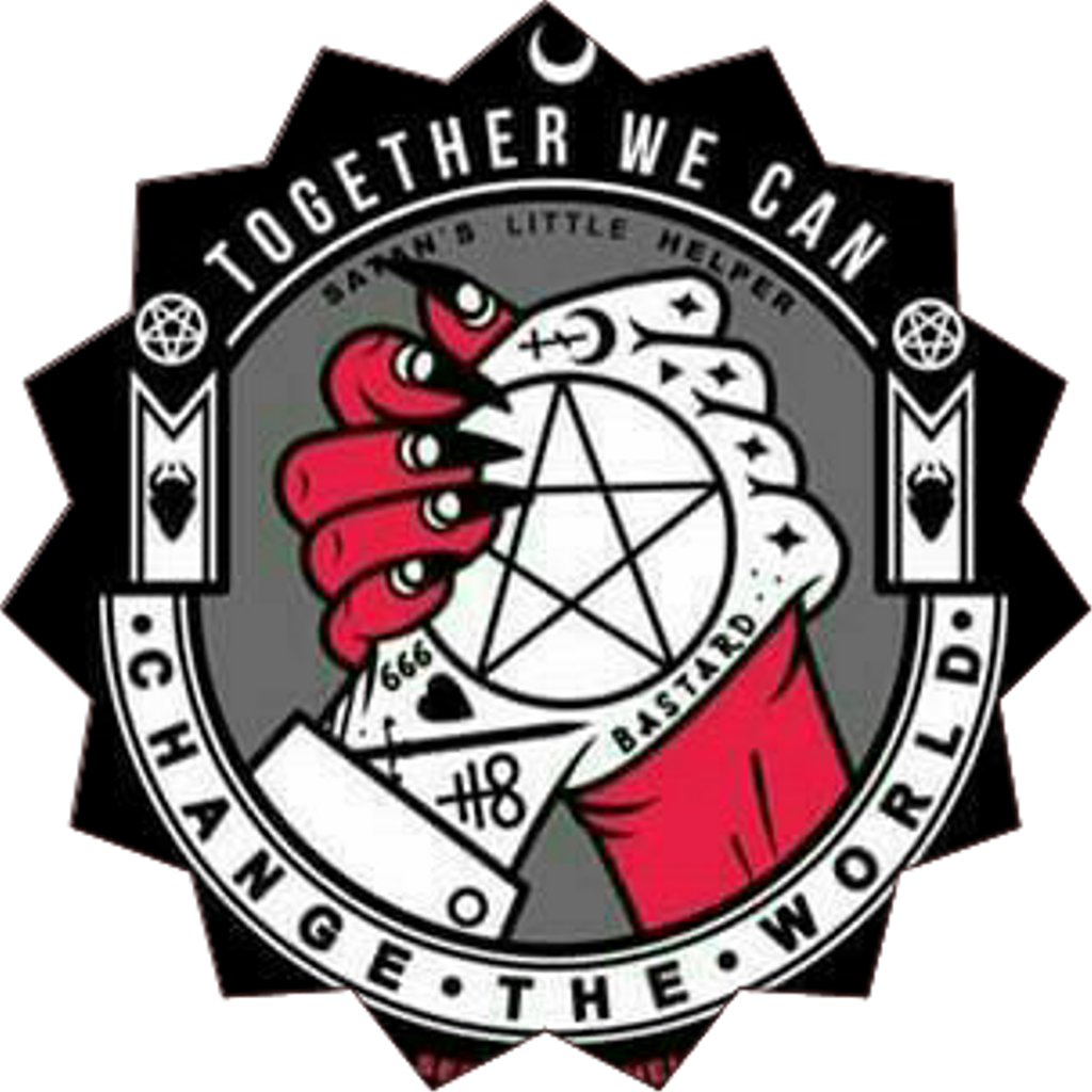 #satan #handshake #dealwiththedevil #demons #666 - Satan's Little Helper Logo (1024x1024), Png Download