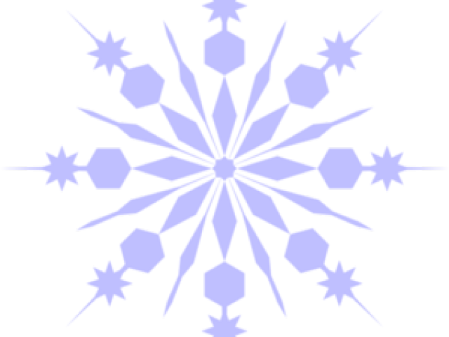 Snowflake Clipart Crystal - Red Snowflake Transparent Background (640x480), Png Download