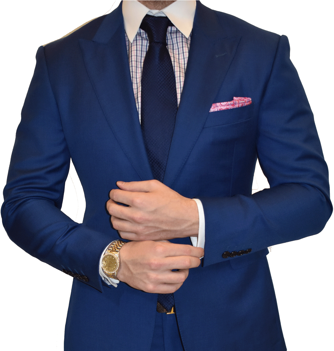 Infiniti Blue Custom Suit Business Essentials - Custom New Blue Suit (1200x1198), Png Download