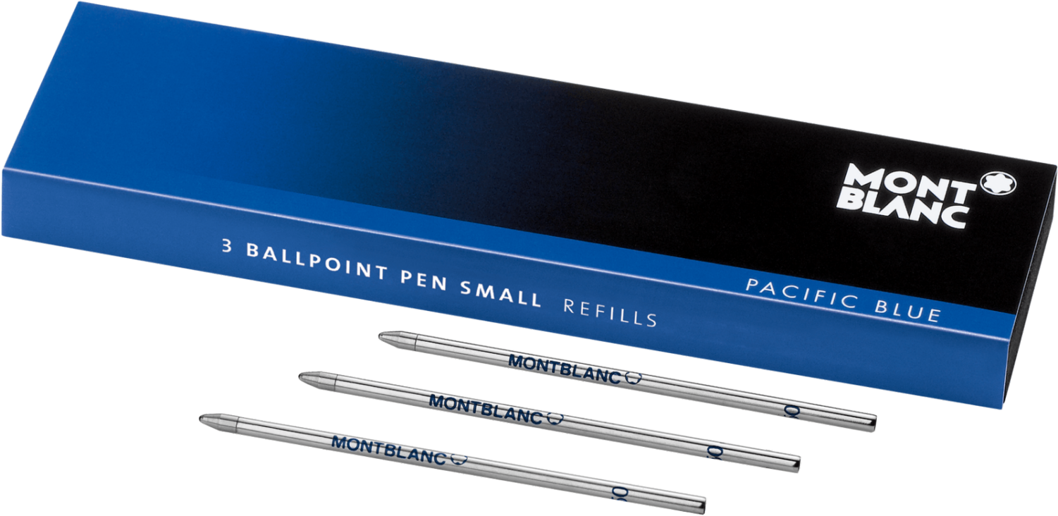 3 Ballpoint Pen Refills Small Pacific Blue For Meisterstück - Paper (1500x1500), Png Download