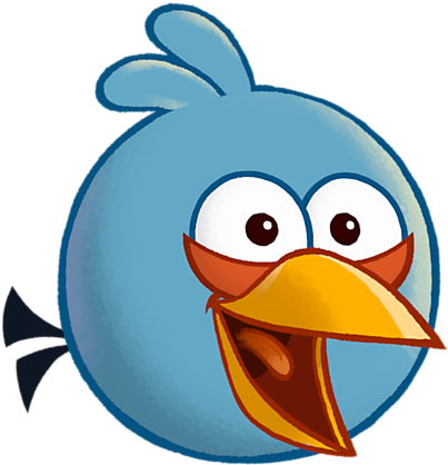 Cartoon Angry Birds Blues (600x600), Png Download