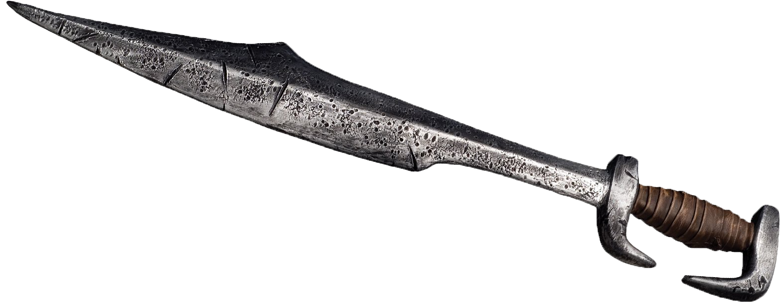 Small Spartan Sword Tattoo (1600x1209), Png Download