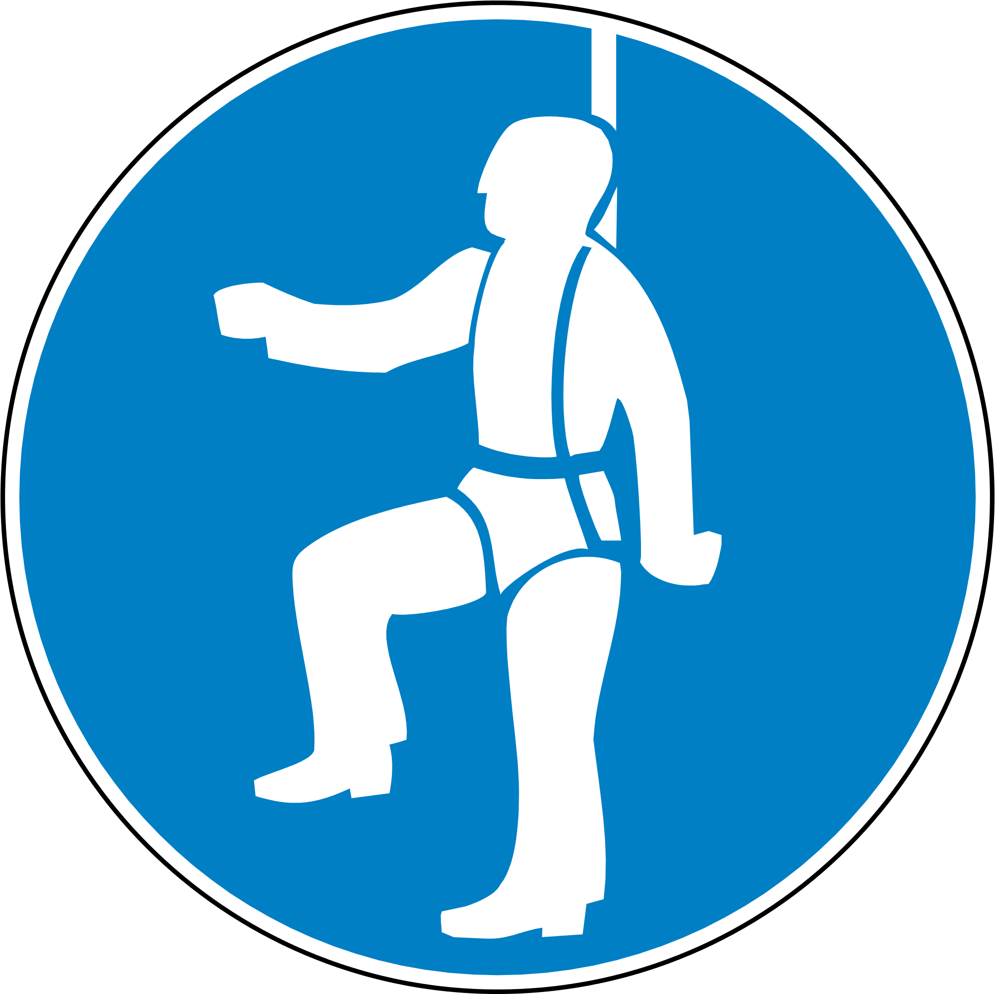 Why Is Respiratory Protection Important In Construction - Working At Heights Vector (1993x1992), Png Download