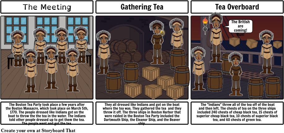 Download Boston Tea Party Cartoon Full Size Png Image Pngkit