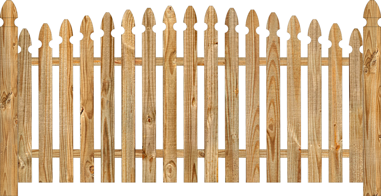 View Larger Fence Image Icon - Georgian Style Wooden Fences (1271x656), Png Download