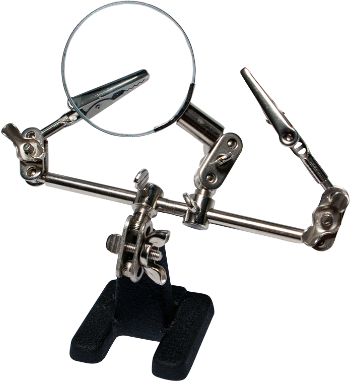 Wz0034 3rd Helping Hand With Magnifier - Helfende Hand Löten (800x800), Png Download