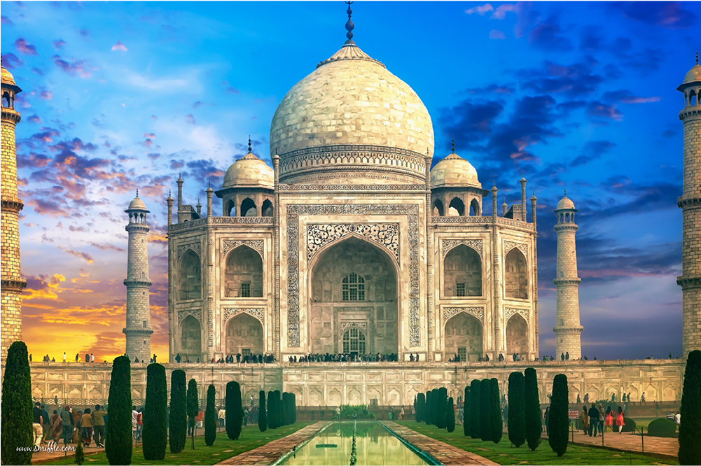 Taj Mahal - Ind077 - Taj Mahal (1000x1000), Png Download