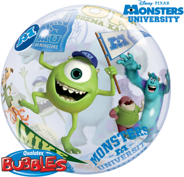 Monsters University Bubble Balloon - Monsters University (650x647), Png Download