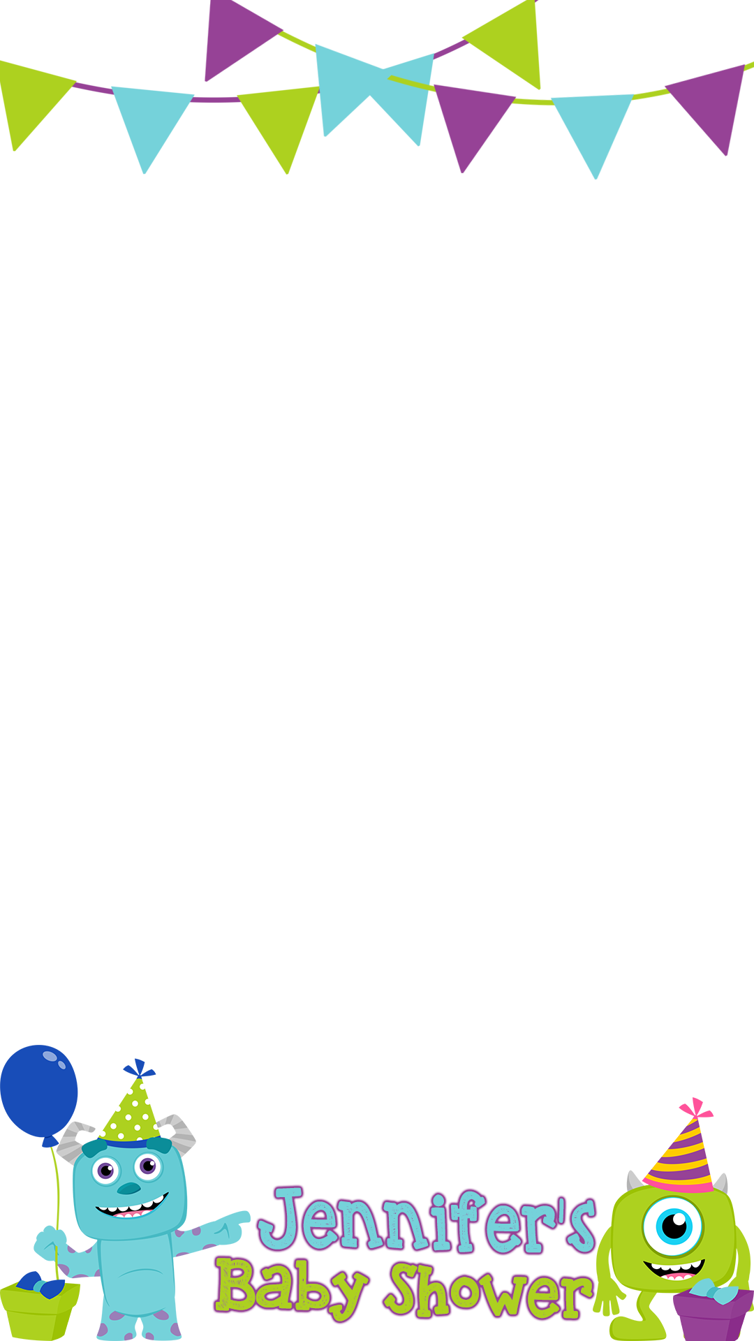 Monsters Inc Theme Party Ideas For Birthday Party - Cartoon (1080x1920), Png Download