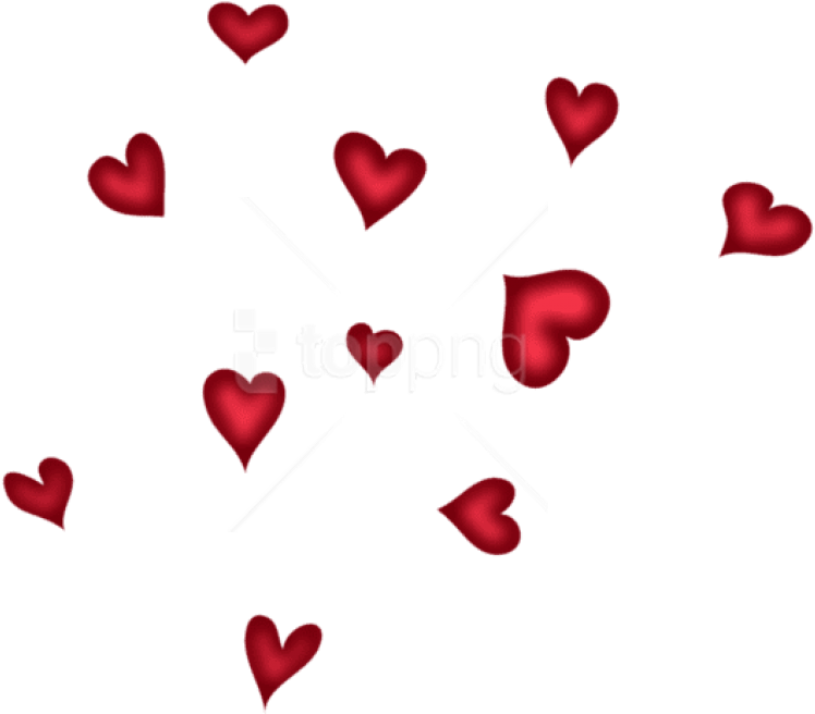 Free Png Download Red Hearts Png Images Background - Transparent Transparent Background Hearts Png (850x710), Png Download