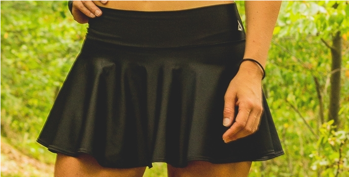 00525sw Athletics Wear Rock Tennis Cheerleading Schwarz - Tennis Skirt (1050x350), Png Download