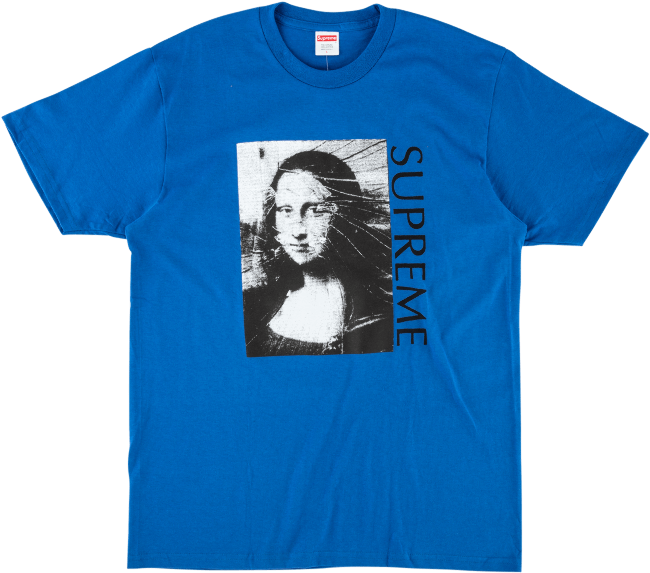 Supreme Mona Lisa Tee Red (1000x600), Png Download