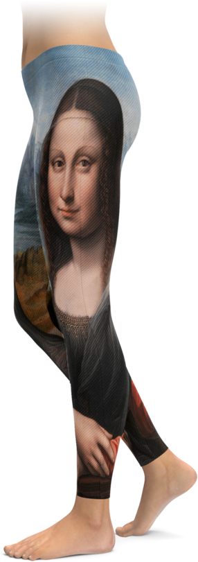 Mona Lisa Leggings - Lotus Leggings (740x896), Png Download